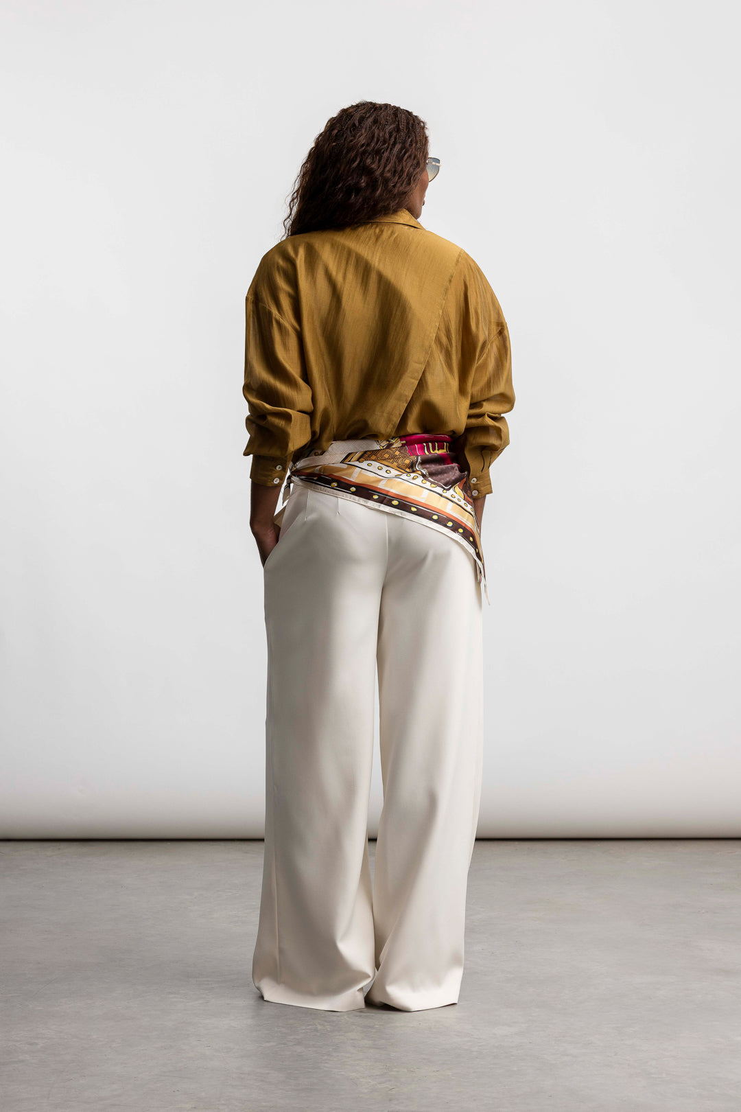 Arlene Smart Wide Leg _ 168406 _ Ecru