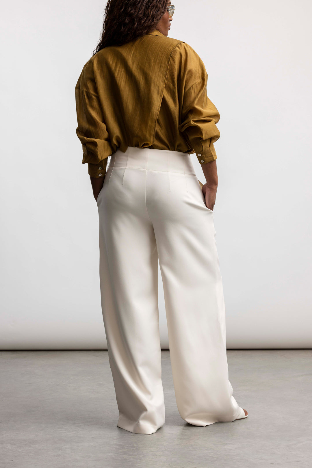 Arlene Smart Wide Leg _ 168406 _ Ecru