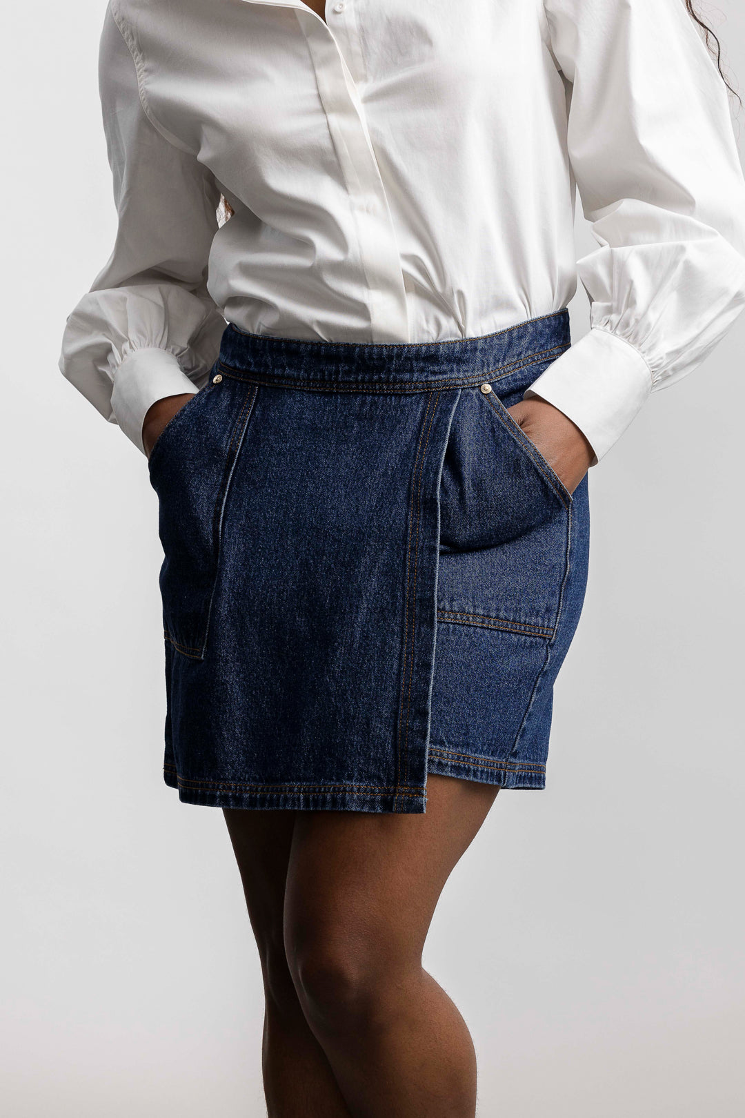 Zola Denim Skort _ 165874 _ Blue Denim