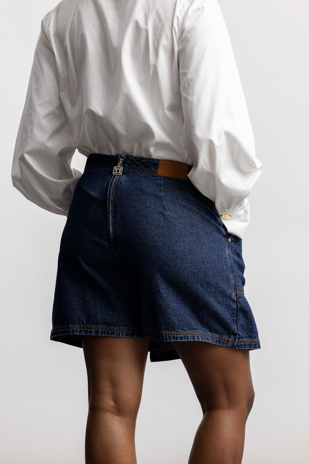 Zola Denim Skort _ 165874 _ Blue Denim