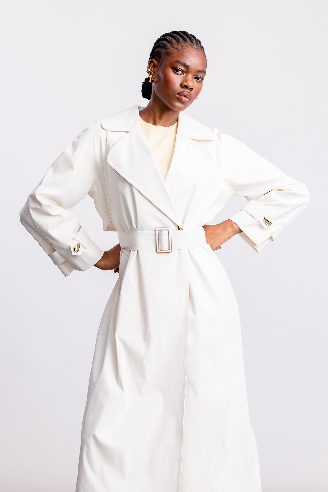 Skye Trench Coat _ 166478 _ Cream