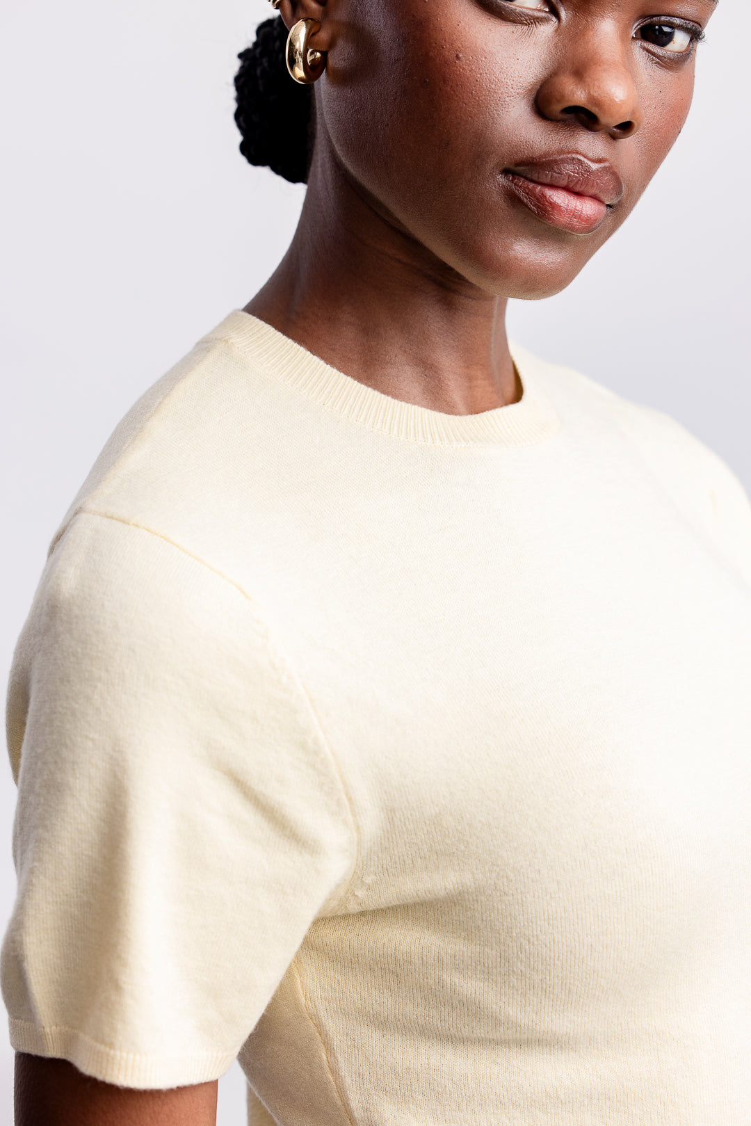 Siki Fitted Knit Top _ 163190 _ Yellow