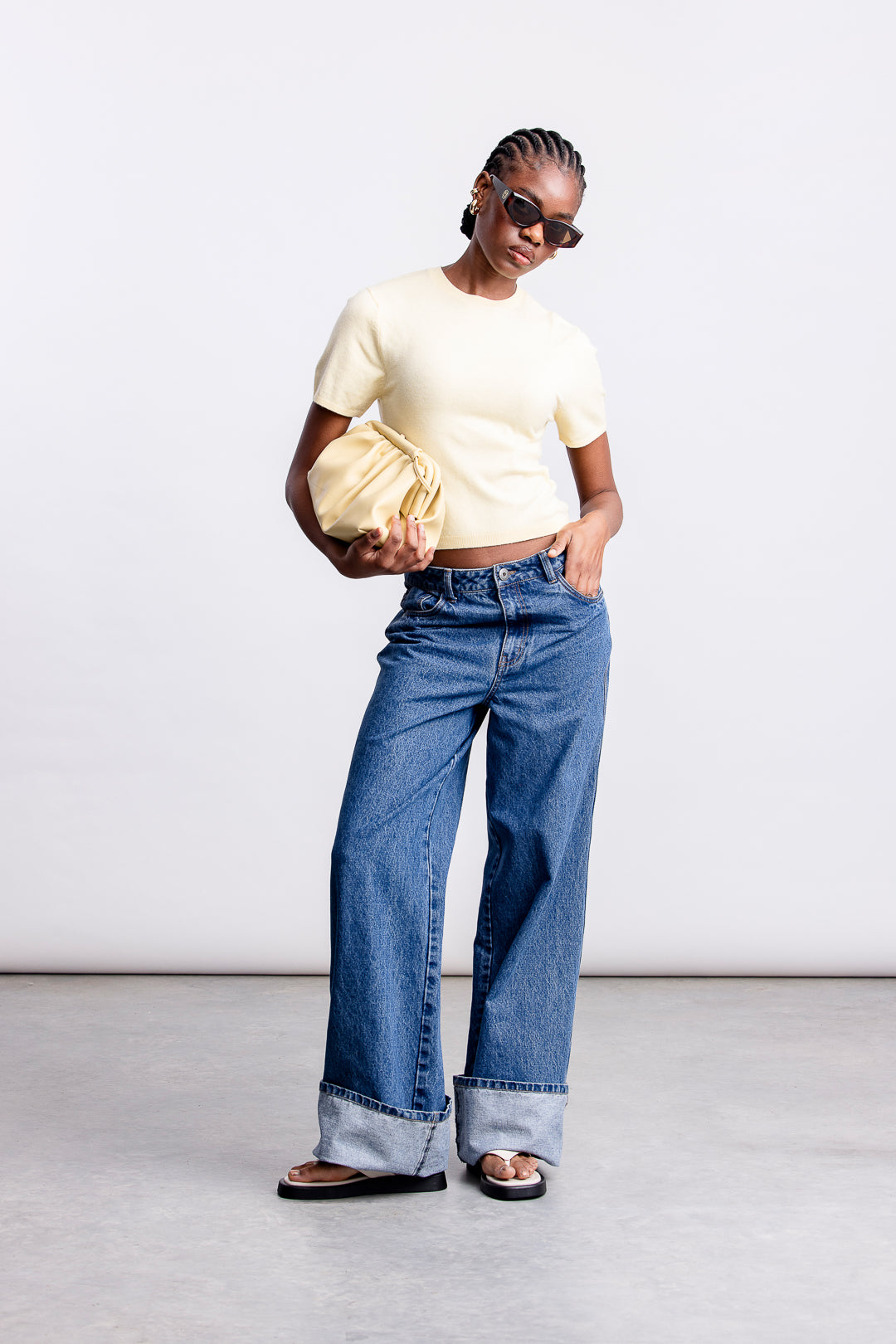 Siki Fitted Knit Top _ 163190 _ Yellow