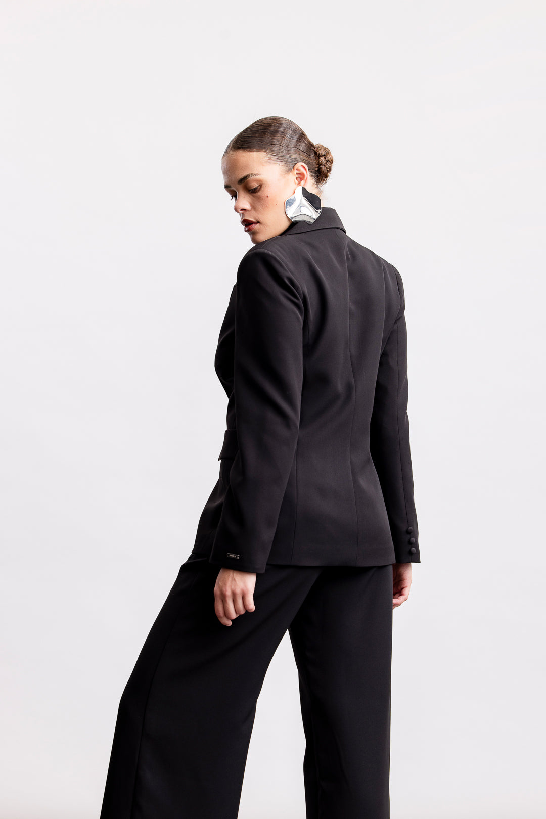 Celine Blazer _ 158368 _ Black Texture