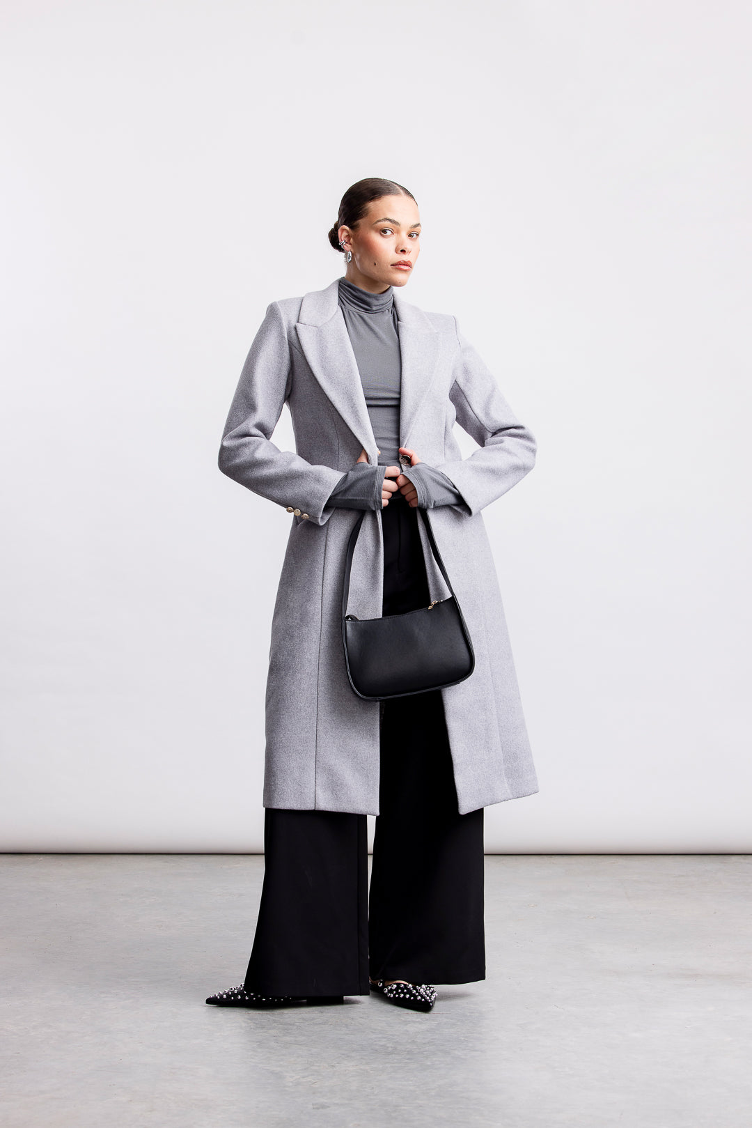 Brooke Melton Coat _ 160117 _ Grey Mel