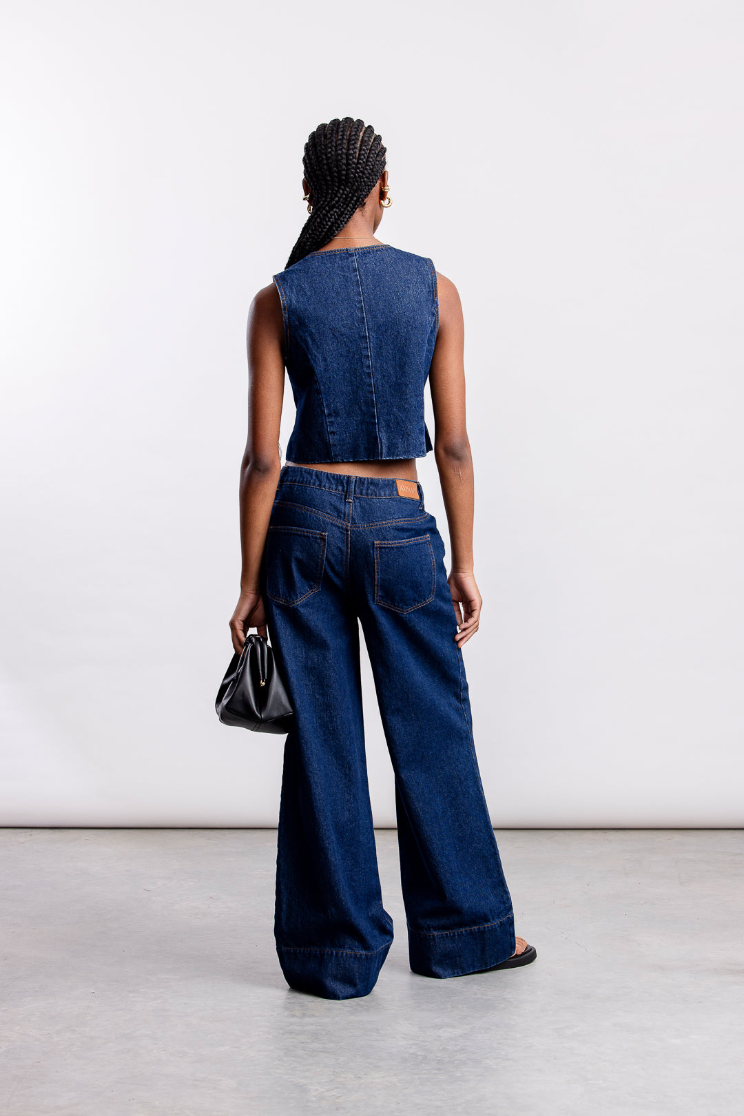 Kgalelo Wide Leg Denim _ 161995 _ Dark Blue