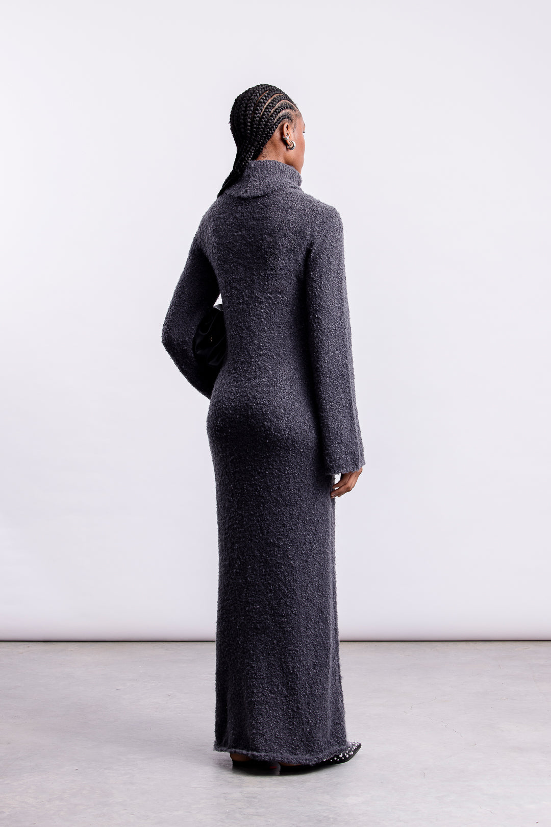 Maryam Knitwear Maxi Dress _ 157103 _ Charcoal
