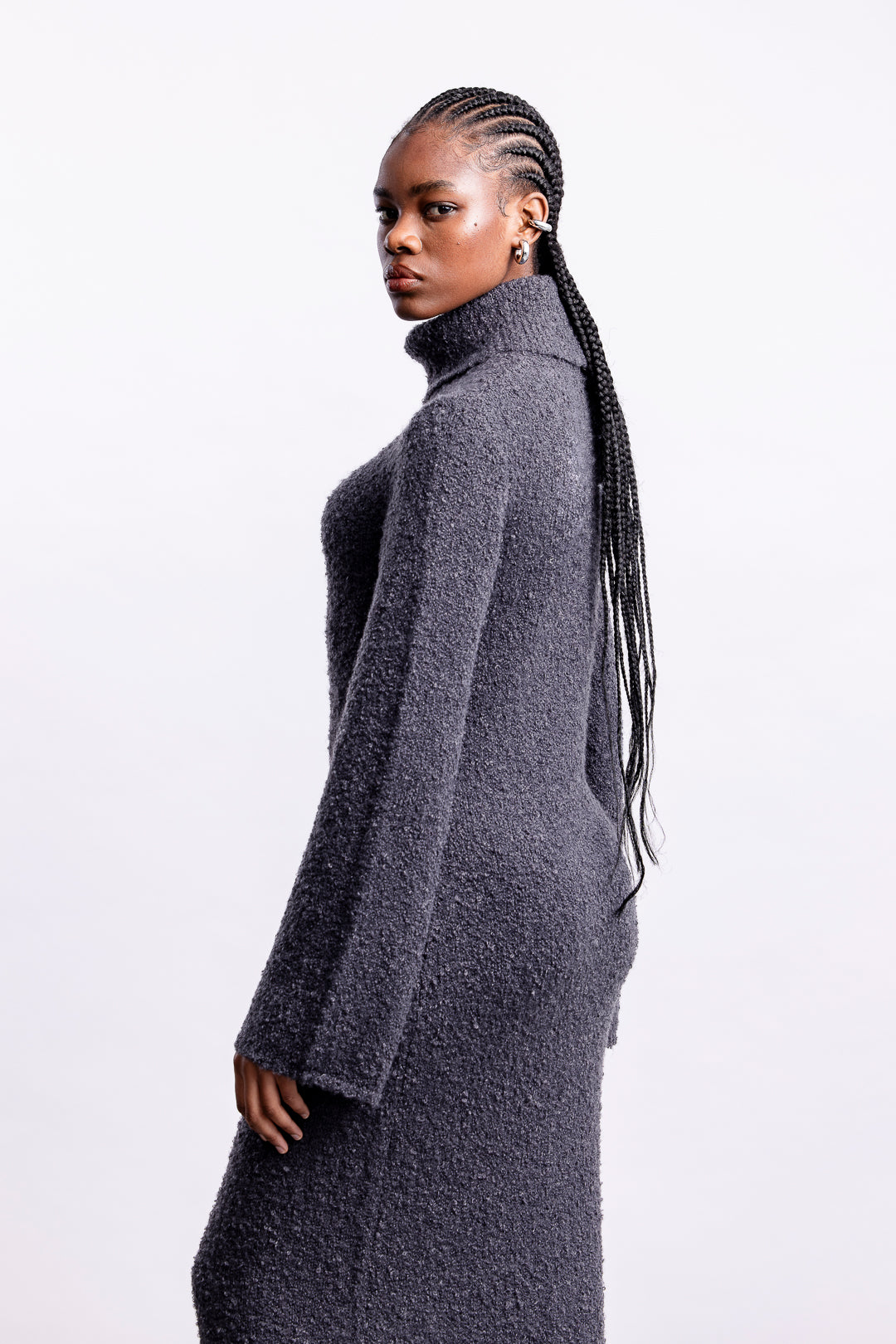Maryam Knitwear Maxi Dress _ 157103 _ Charcoal