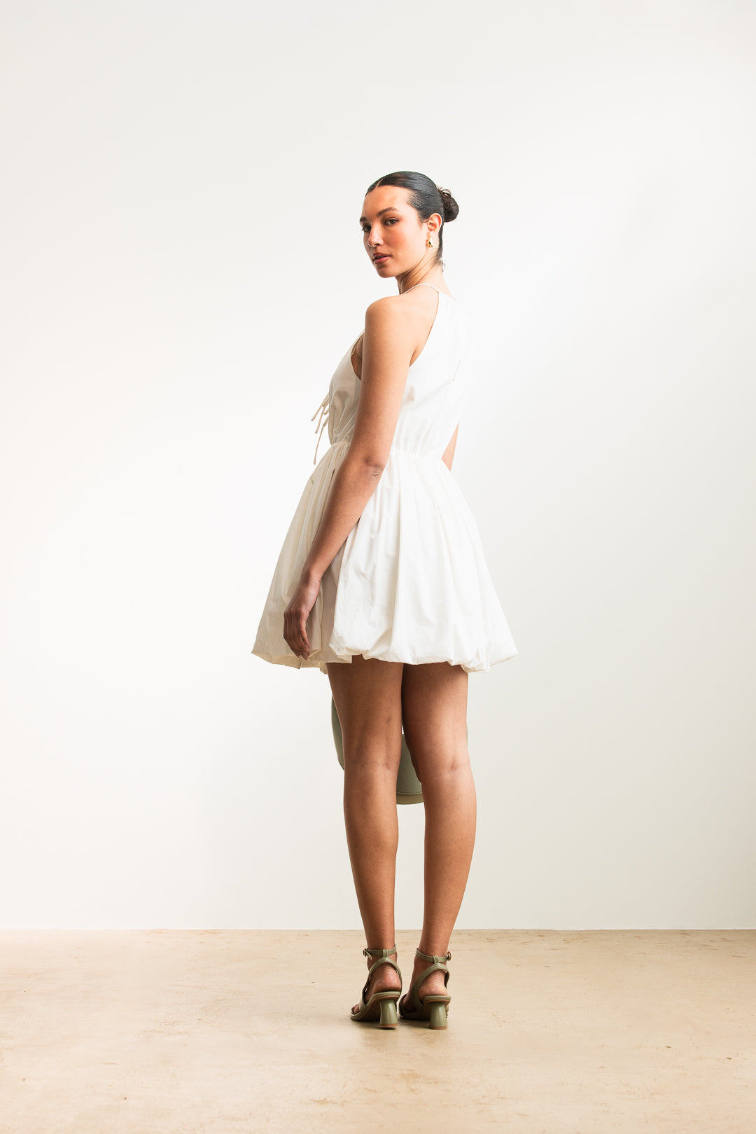 Carina Tie Front Mini _ 173164 _ White