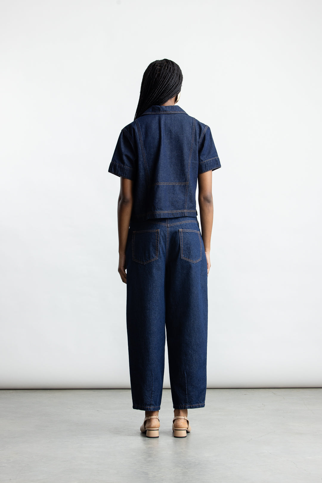 Bronwyn Barrel Leg Denim _ 169095 _ Dark Blue