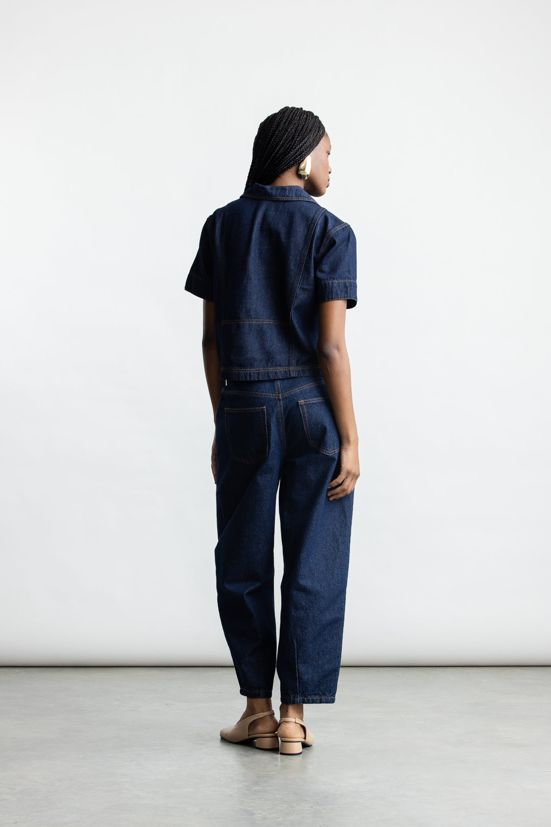 Bronwyn Barrel Leg Denim _ 169095 _ Dark Blue
