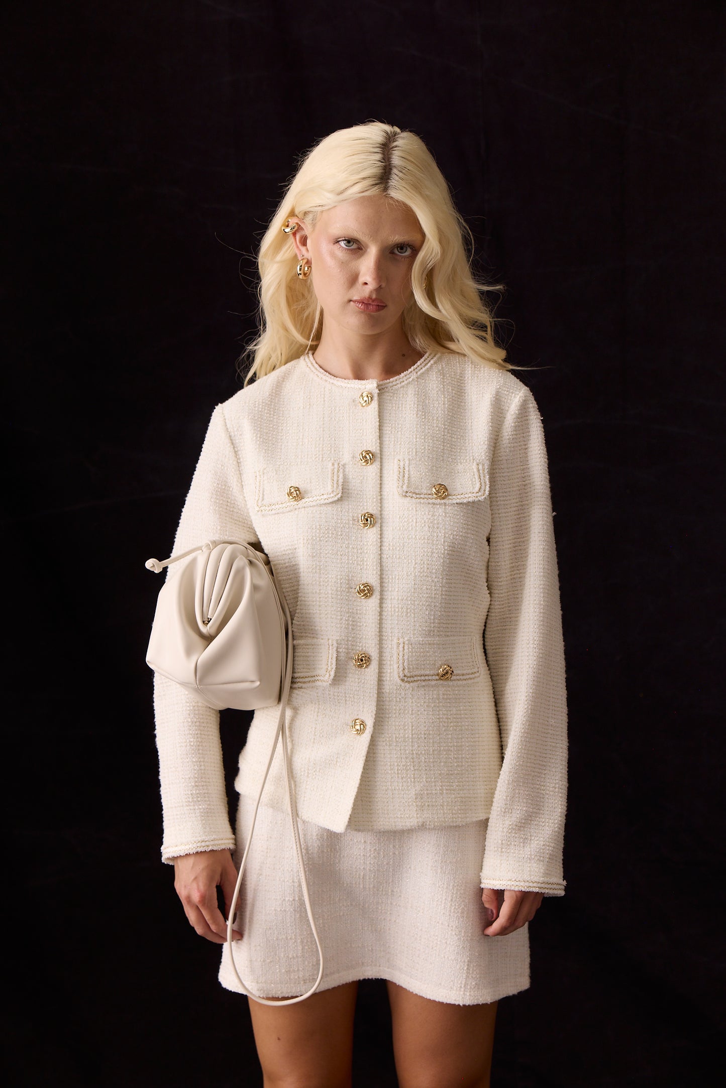 Olivia Boucle Jacket _ 163157 _ Milk