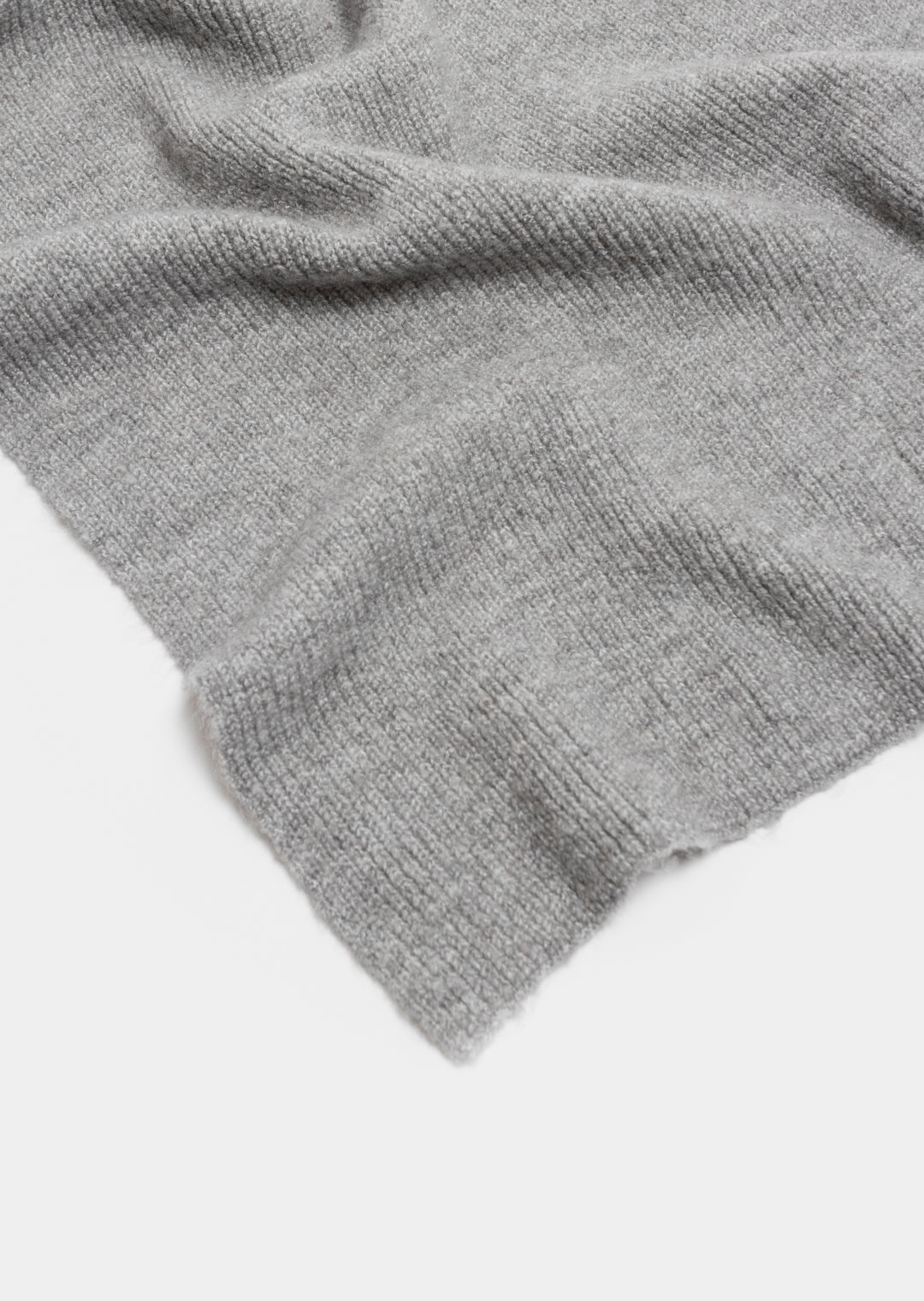 Thalita Rib Knit Scarf _ 160146 _ Grey