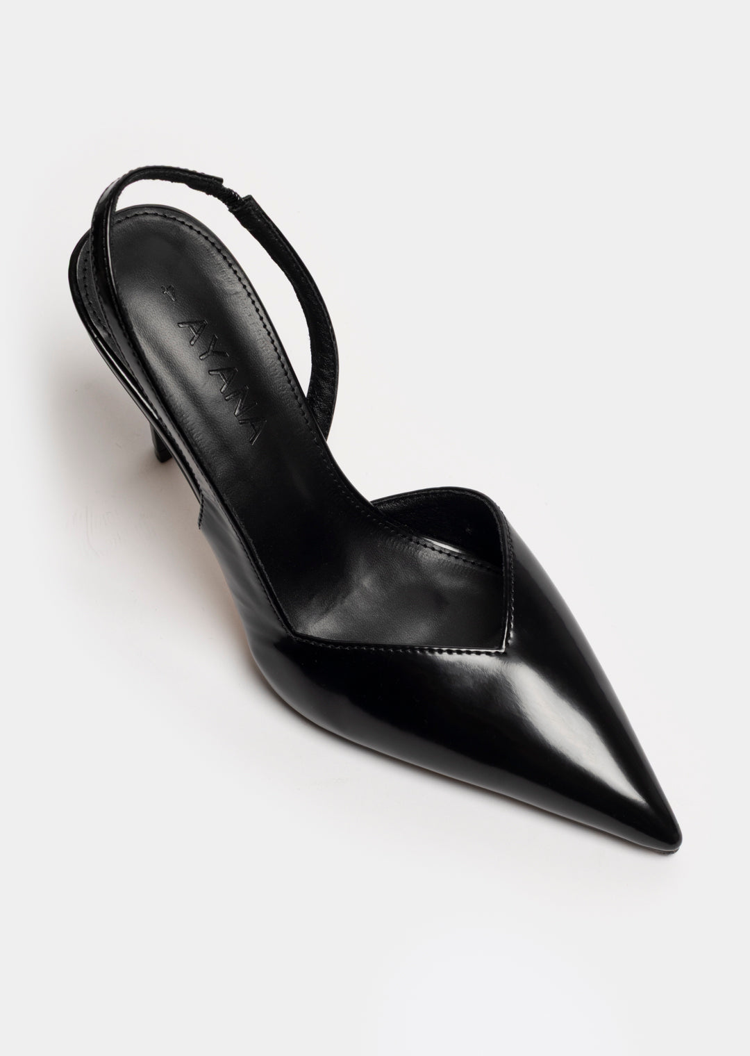 Gigi Pointy Heel _ 163162 _ Black Texture