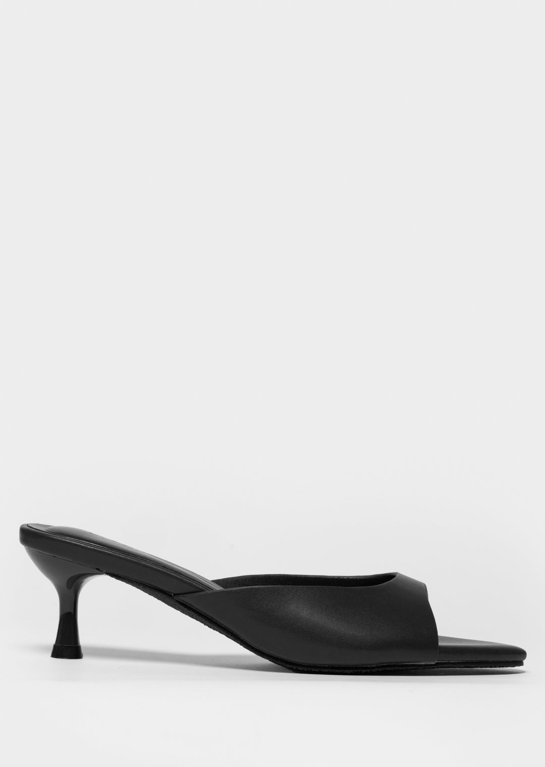 Jean Mule Heel _ 168081 _ Black Texture