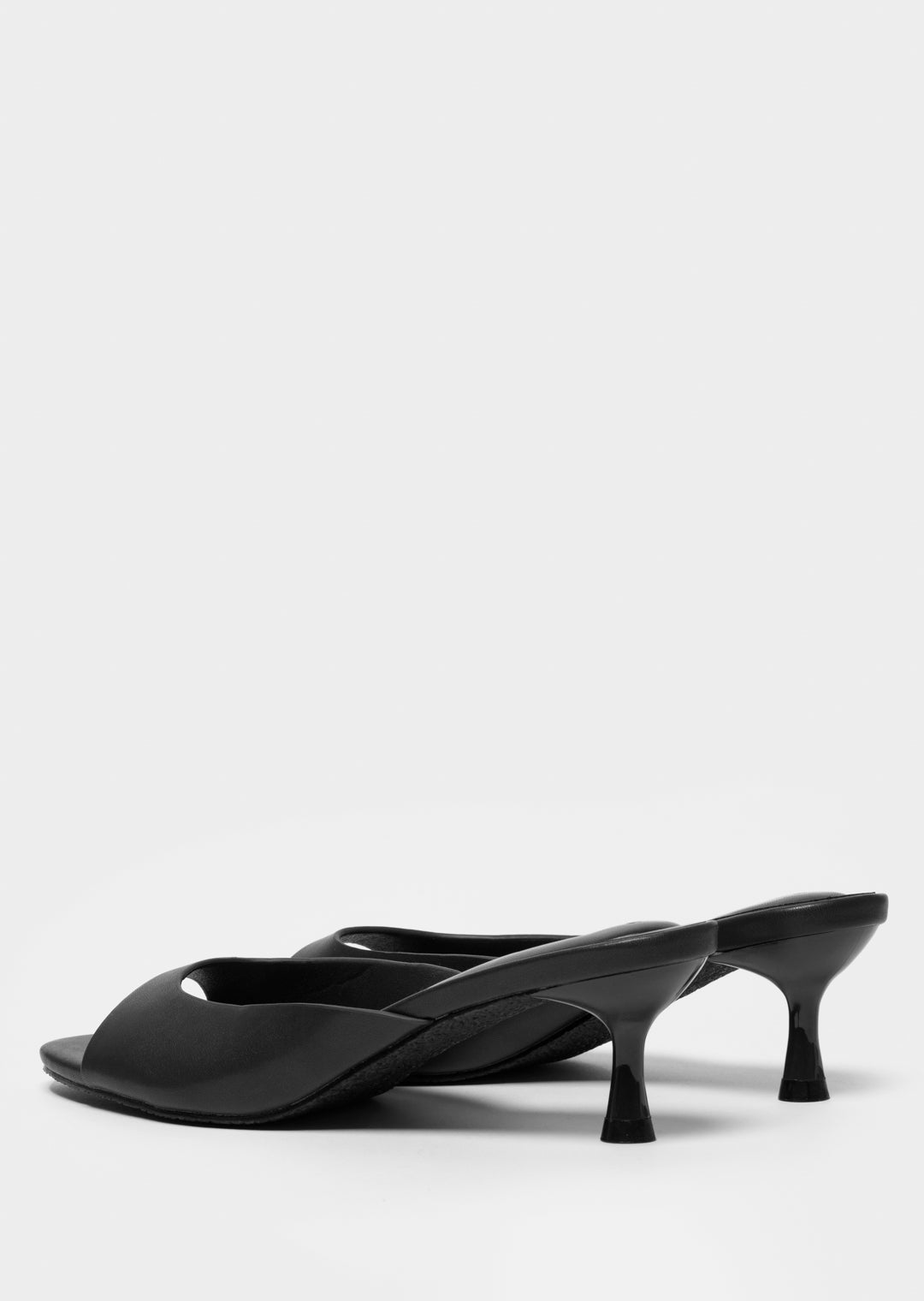 Jean Mule Heel _ 168081 _ Black Texture