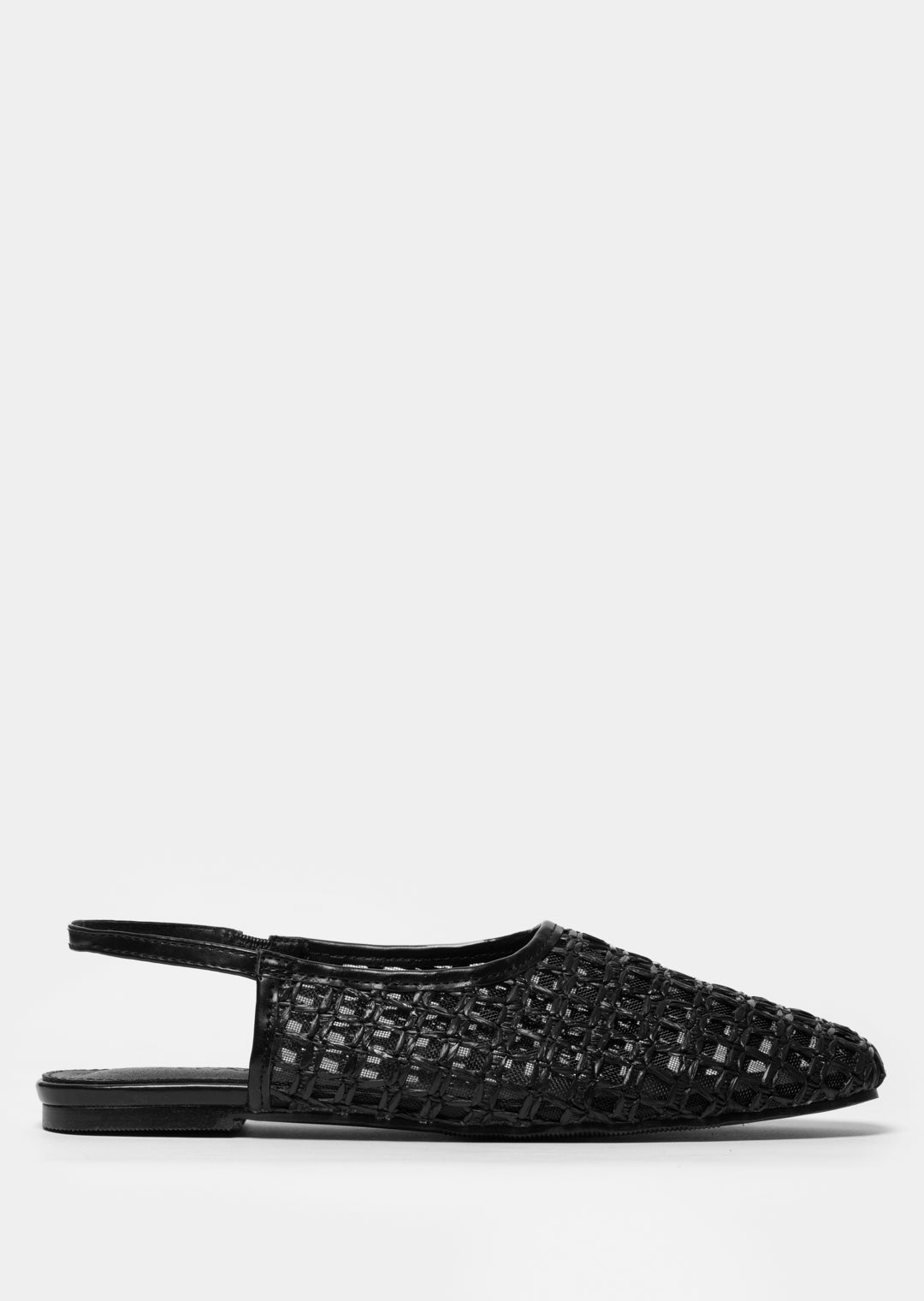 Keletso Weave Slingback _ 166016 _ Black Texture
