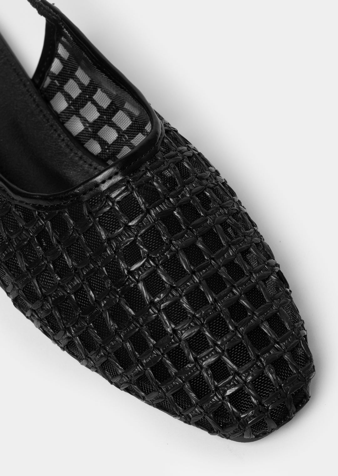 Keletso Weave Slingback _ 166016 _ Black Texture