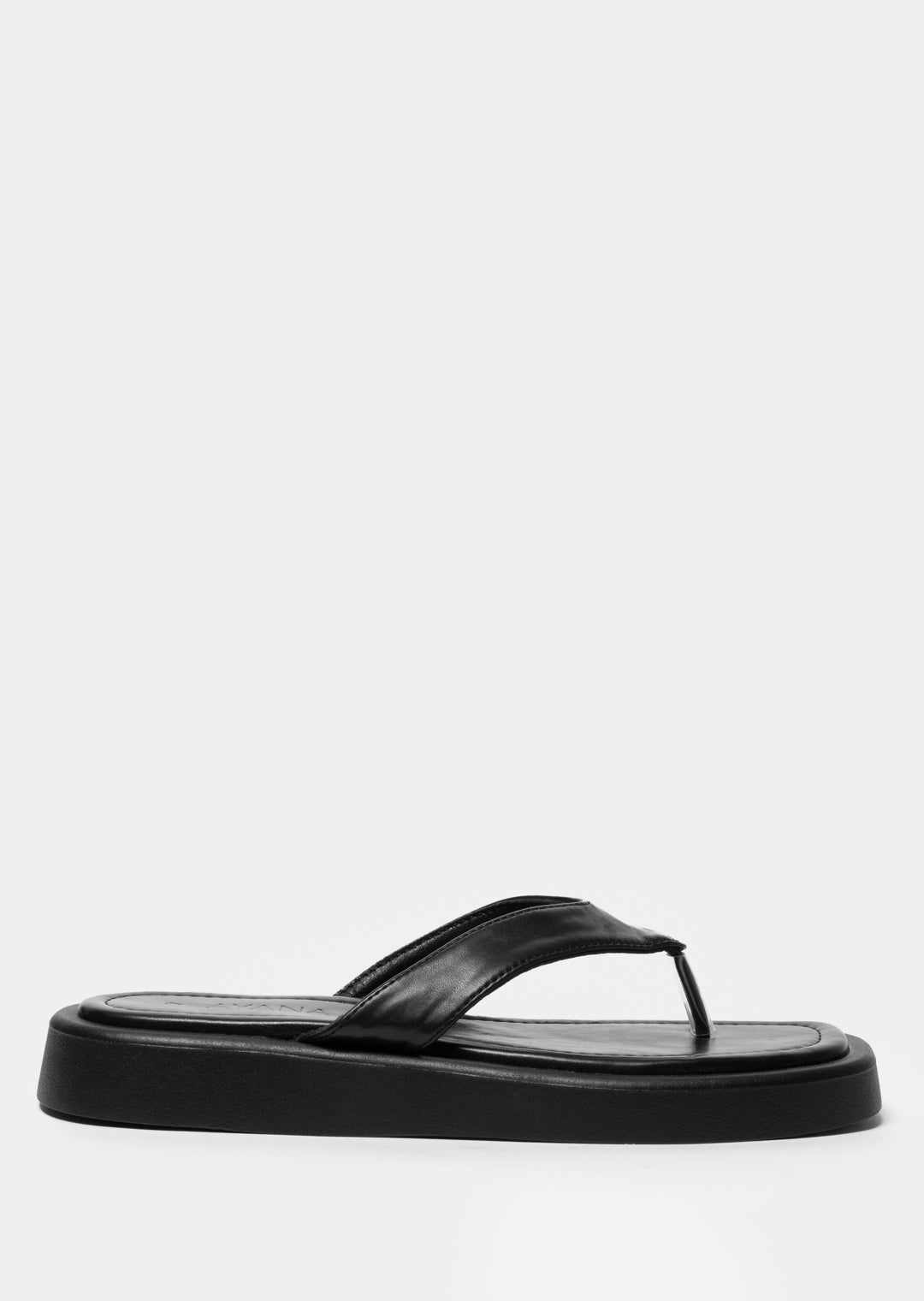 Lufuno Thong Sandal _ 168063 _ Black Texture