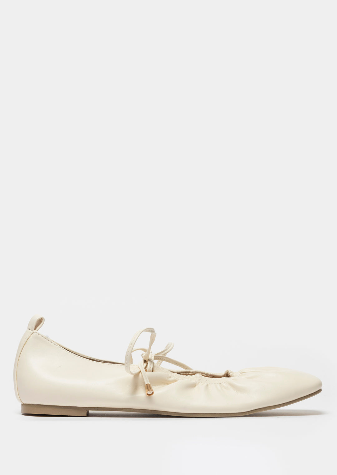 Hannah Tie-Up Pump _ 167900 _ Cream