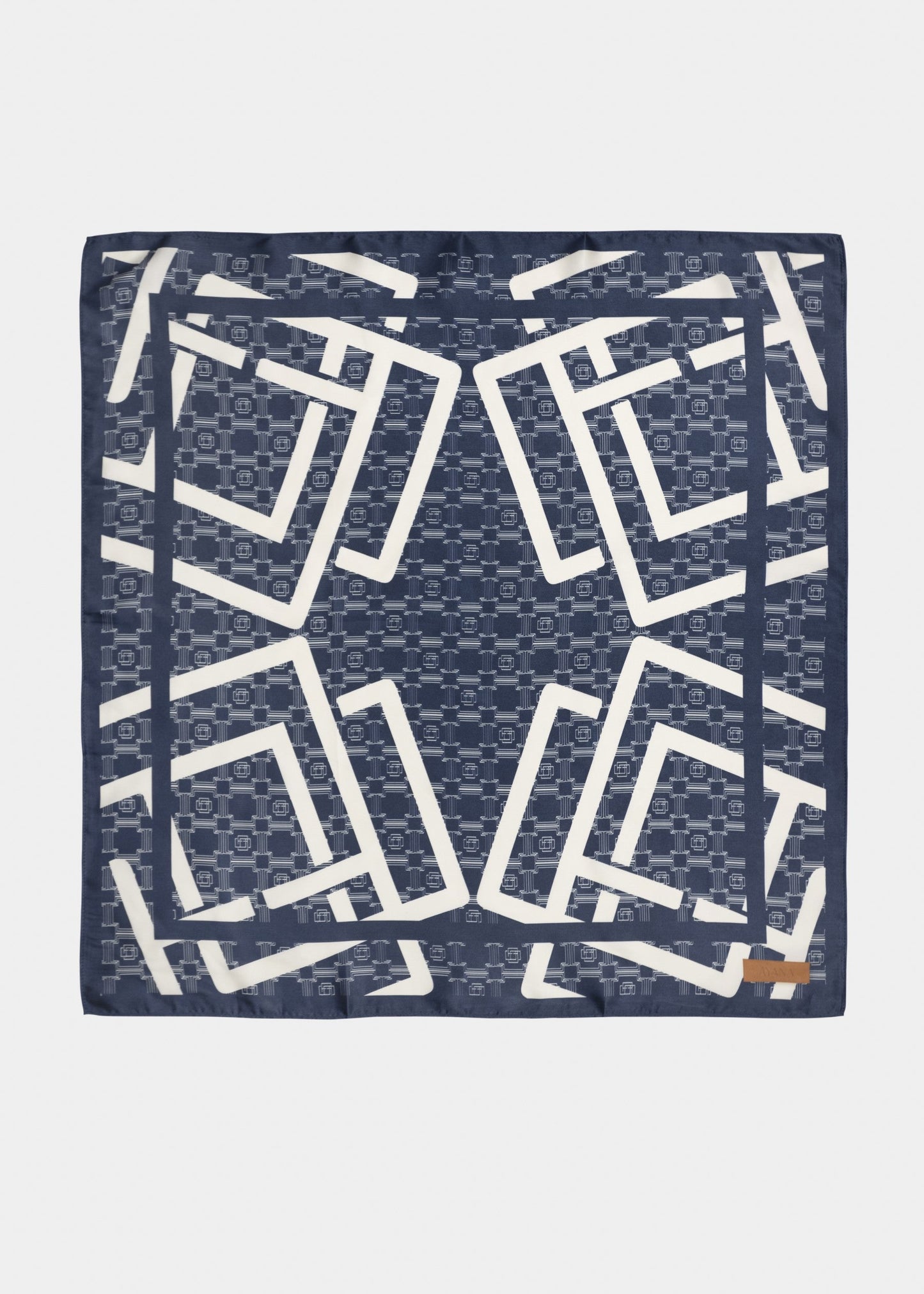 Banele Mono Satin Scarf _ 161932 _ Navy