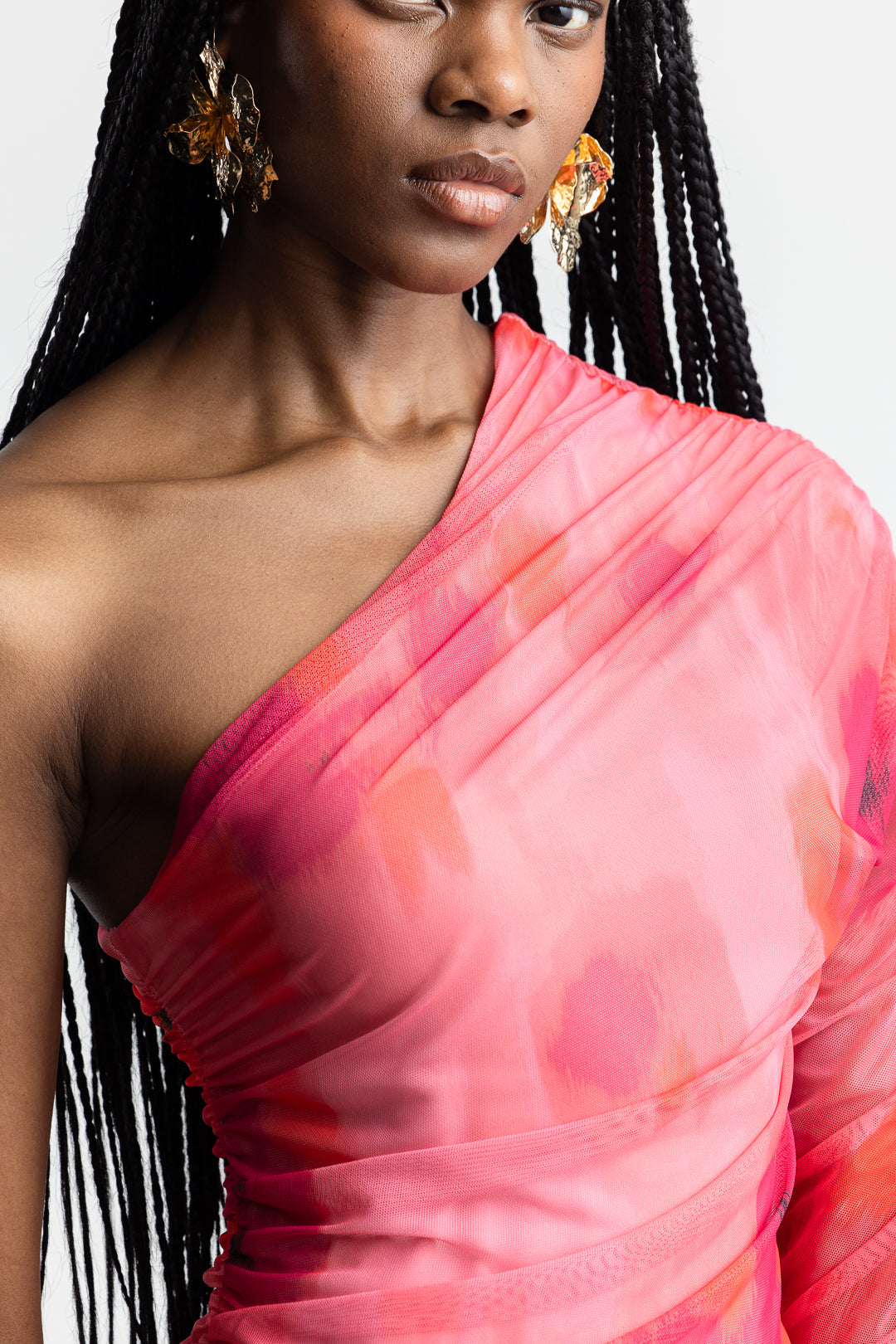 Tameron Mesh One Shoulder