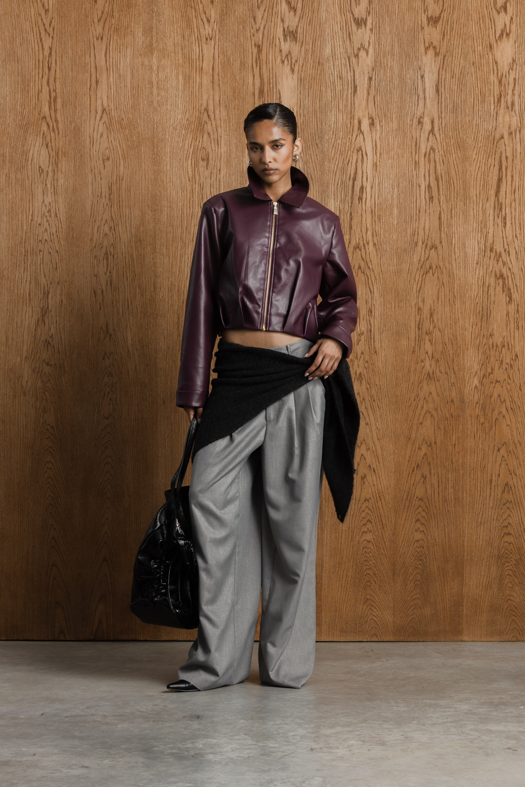 Lunar Draped Bomber Jacket