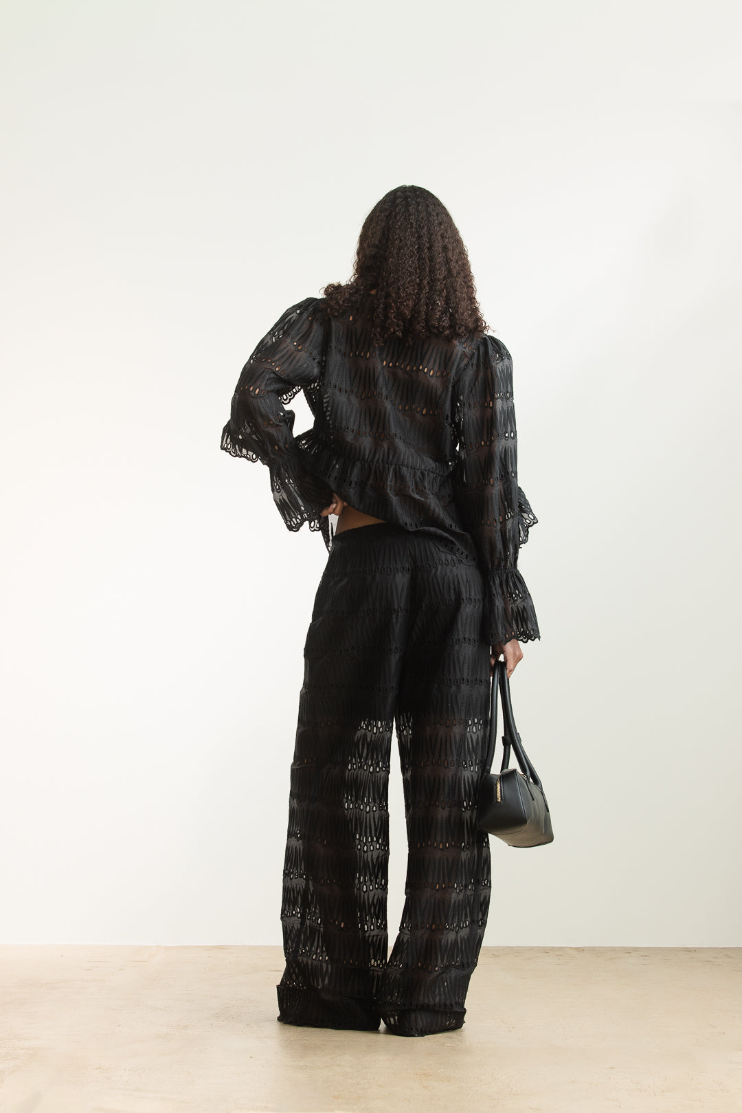 Naledi Embroidered Wide Leg Pants