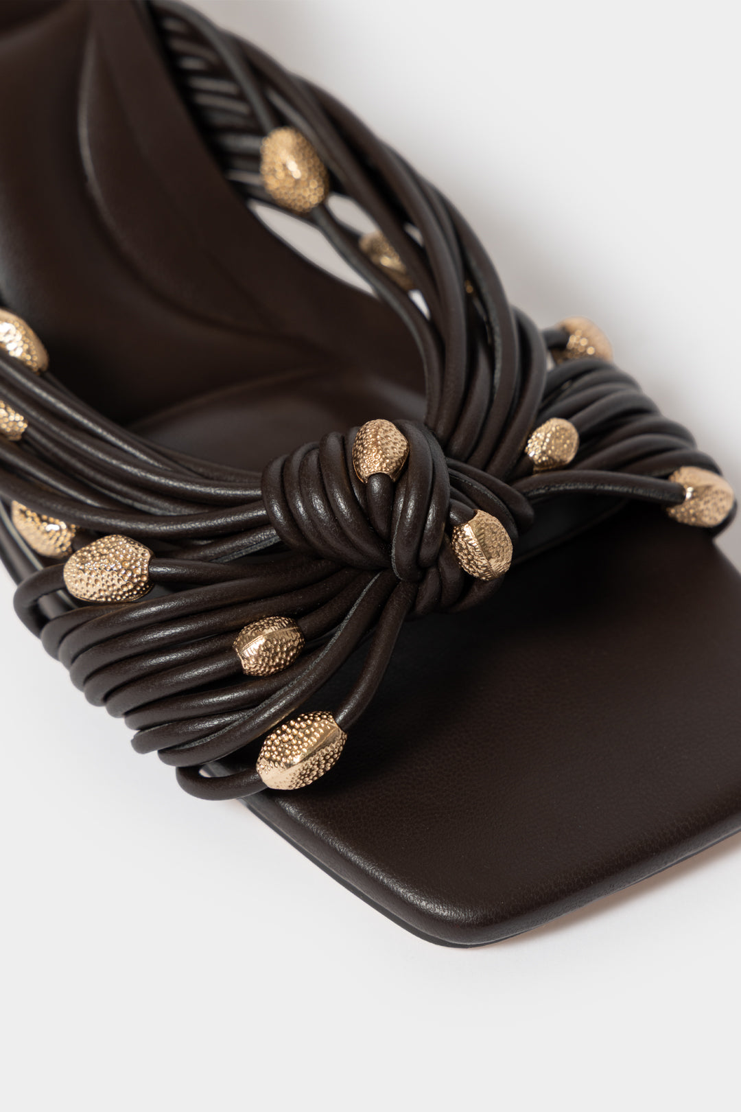 Zakithi Beaded Knot-Cord Heel