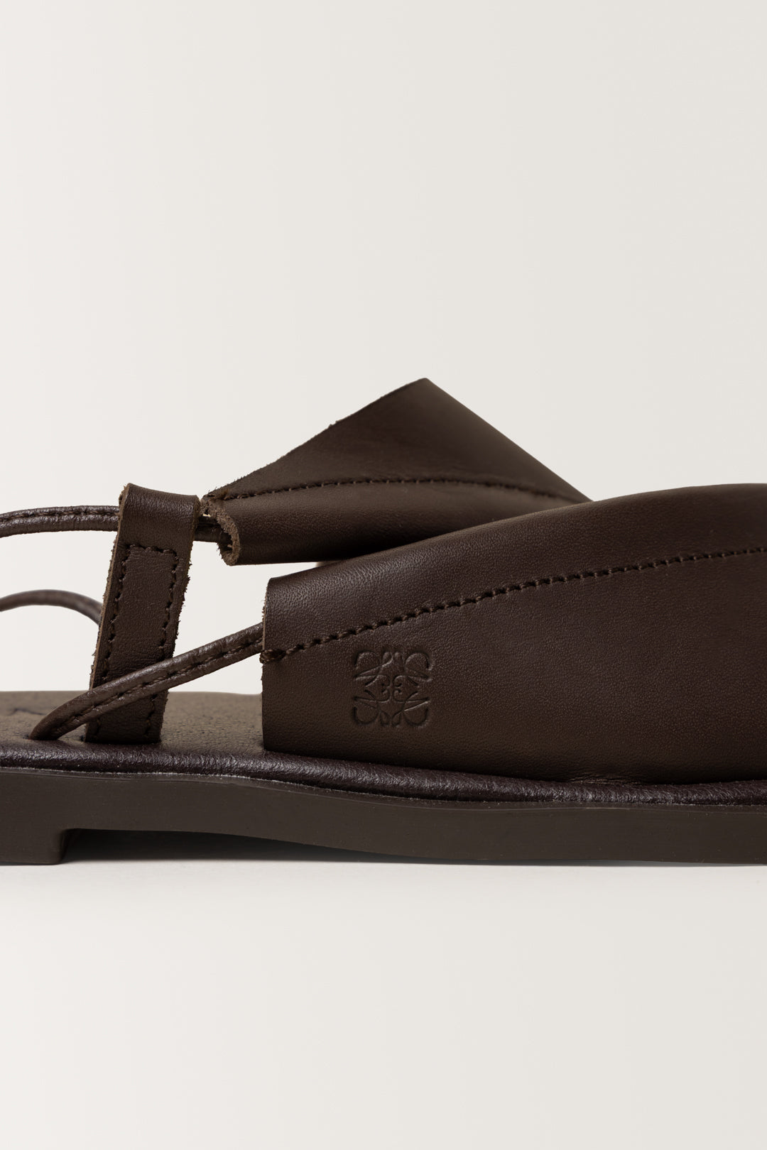 Nolundi Ankle Leather Tie Sandals