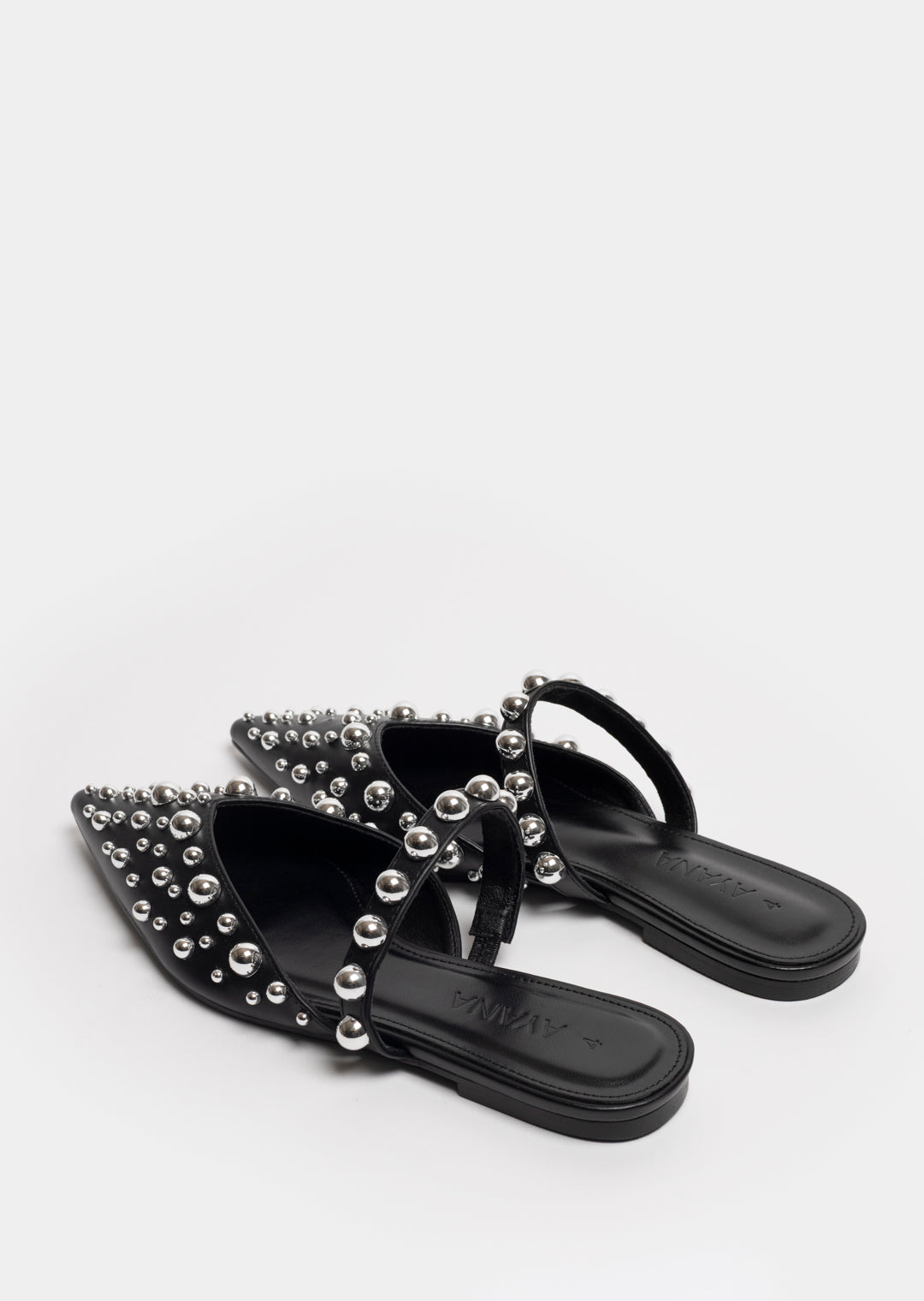 Luleka Studded Pump _ 165572 _ Black Texture