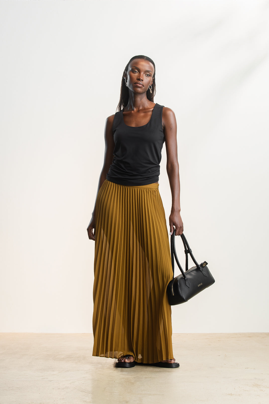 Karla Pleated Maxi Skirt – AYANA