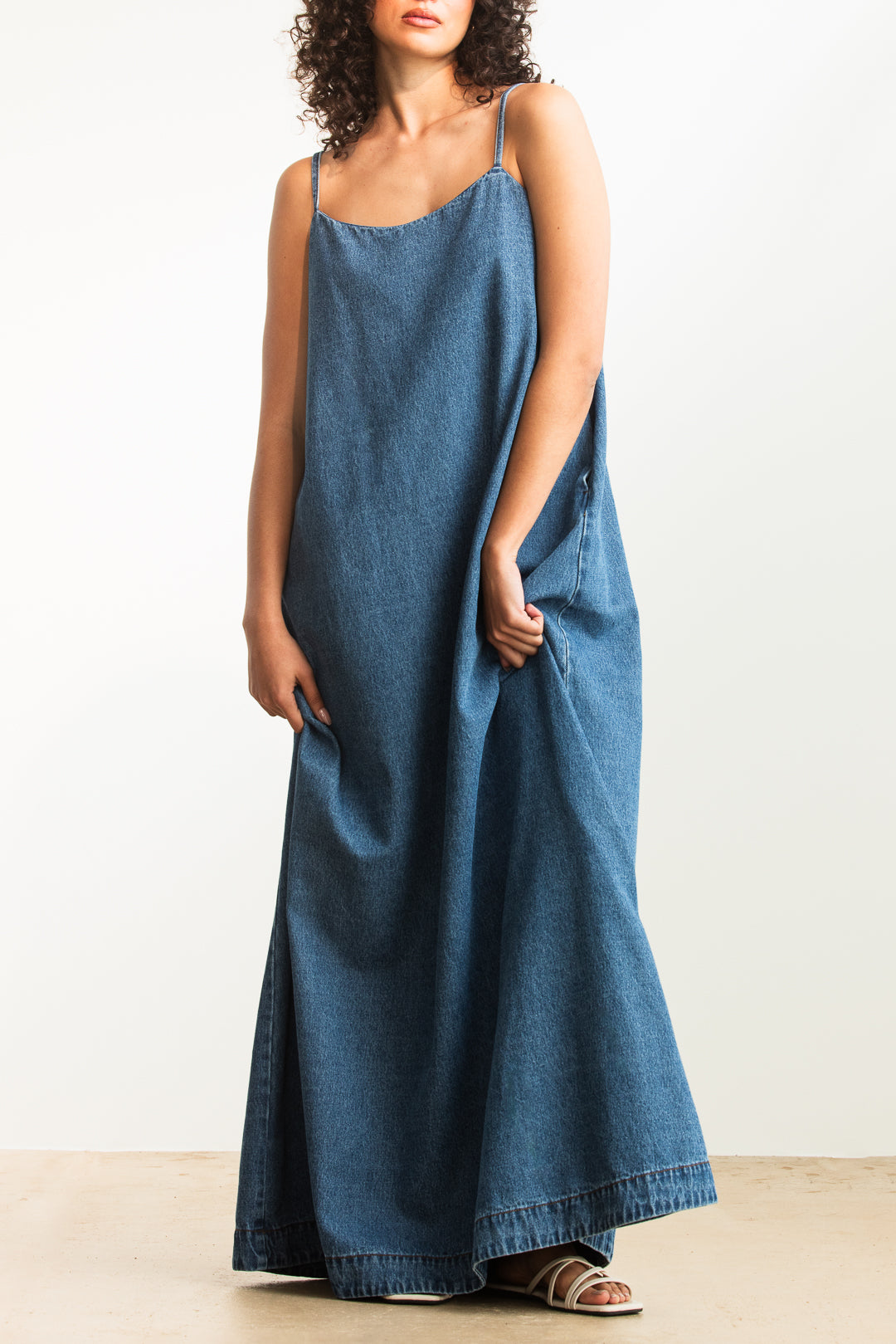Zandile Denim Trapeze Maxi