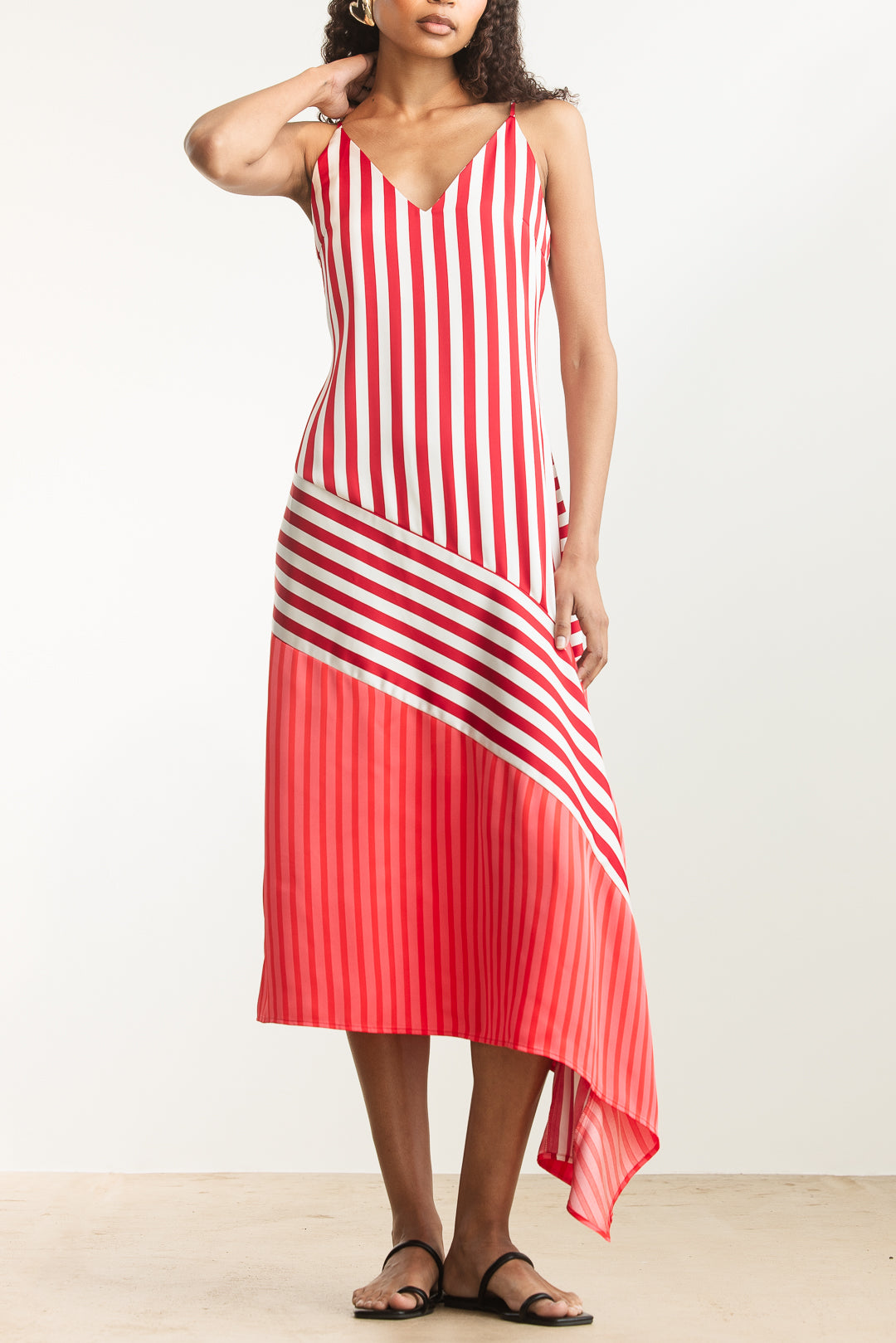 Alani Asymmetrical Slip Dress