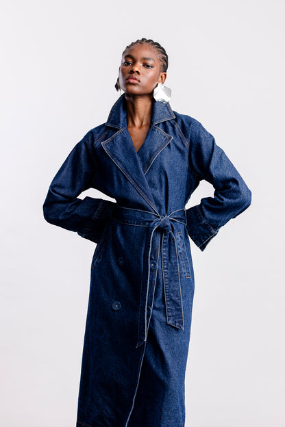 Simone Denim Trench Coat