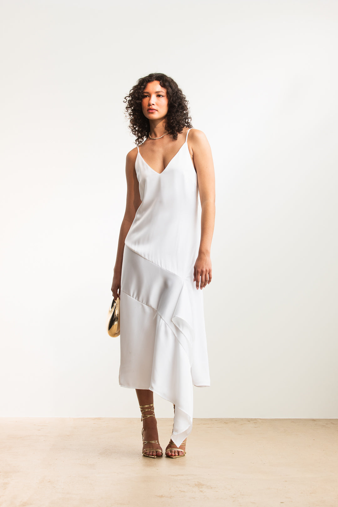 Alani Asymmetrical Slip Dress