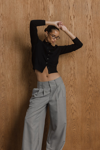 Amani High-Neck Cardigan