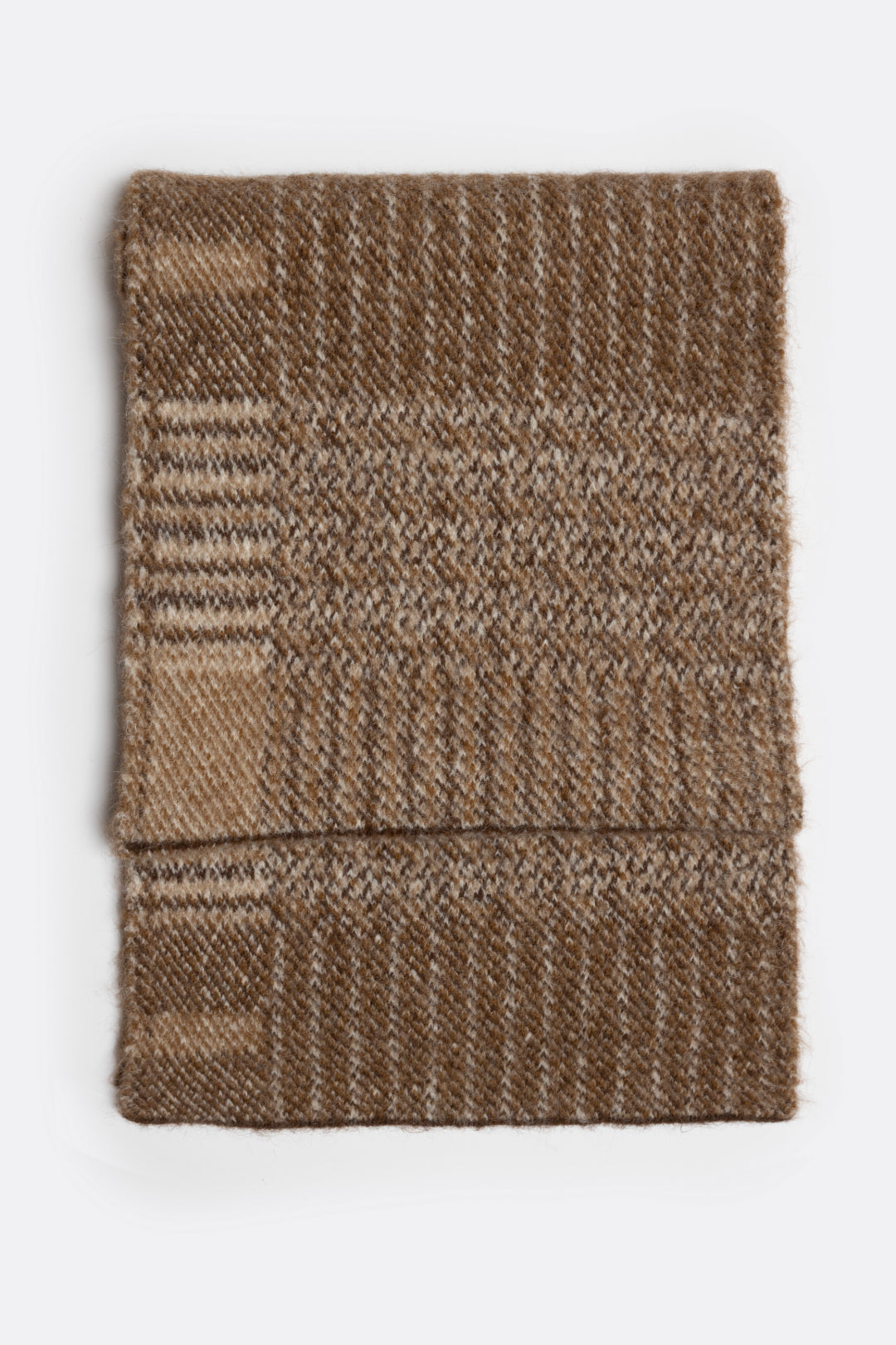 Ally Rib Scarf _ 161847 _ Brown
