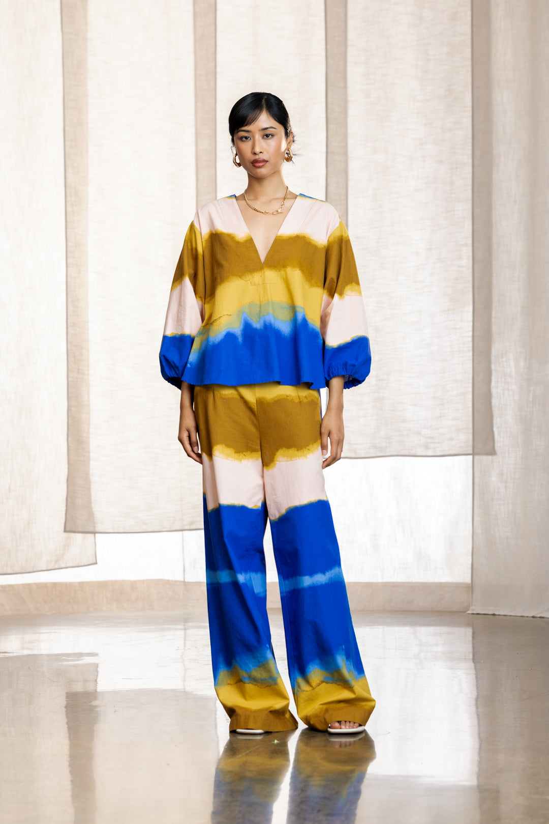 Siobhan Batwing Multicolour Blouse