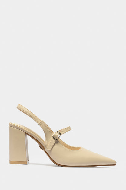 Ms Carver-Brown Pointy Block Heel