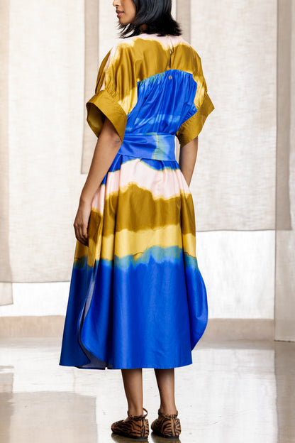 Zoleka Scarf Detail Column Midi Dress