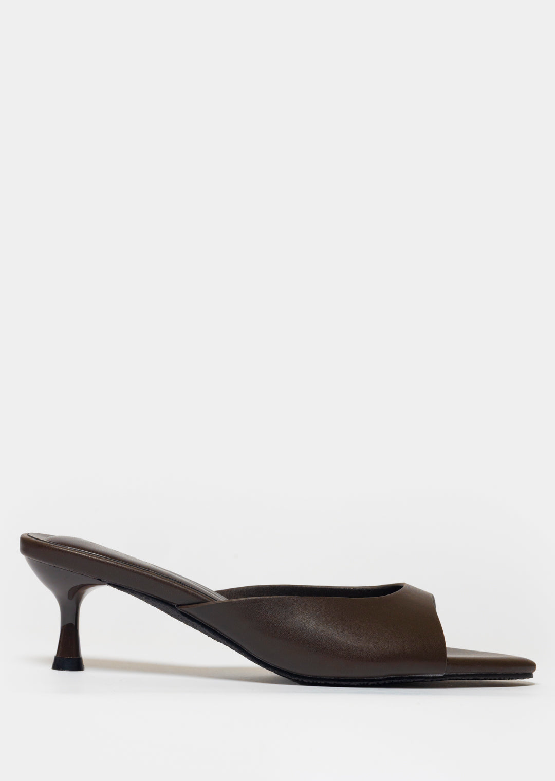 Jean Mule Heel _ 168080 _ Chocolate