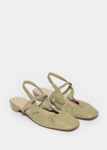 Ayanda Flat Slingback Shoe _ 168060 _ Sage