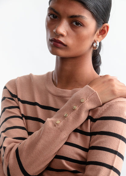 Emma Crewneck Knitwear _ 157609 _ Stone