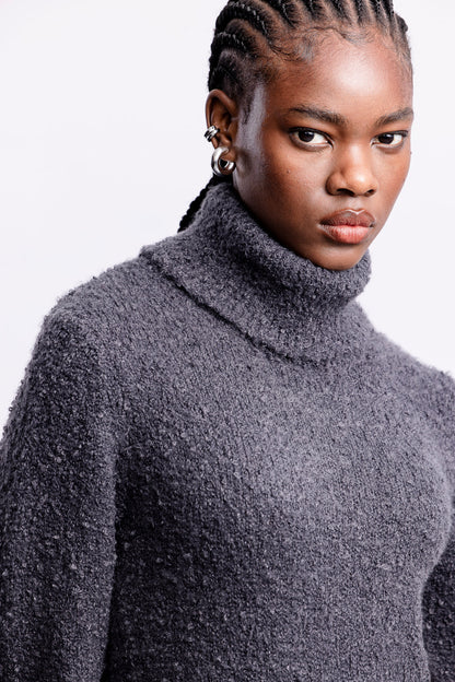 Maryam Knitwear Maxi Dress _ 157103 _ Charcoal
