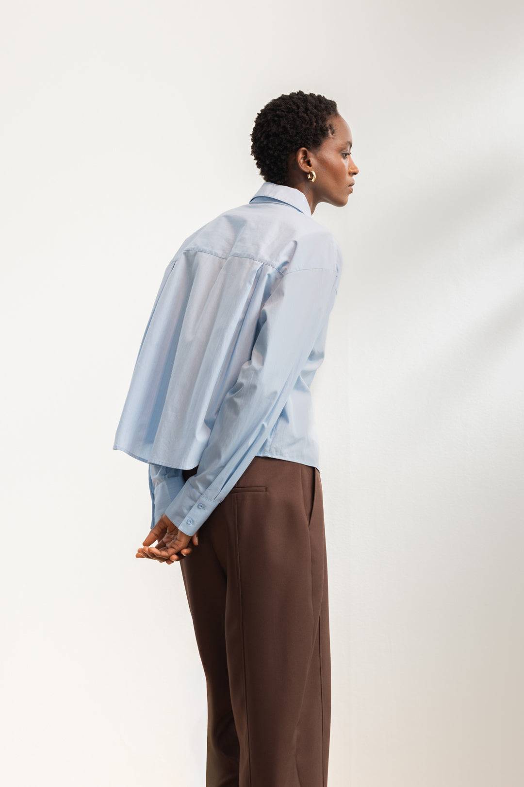 Meadow Cropped Shirt With Tie – AYANA