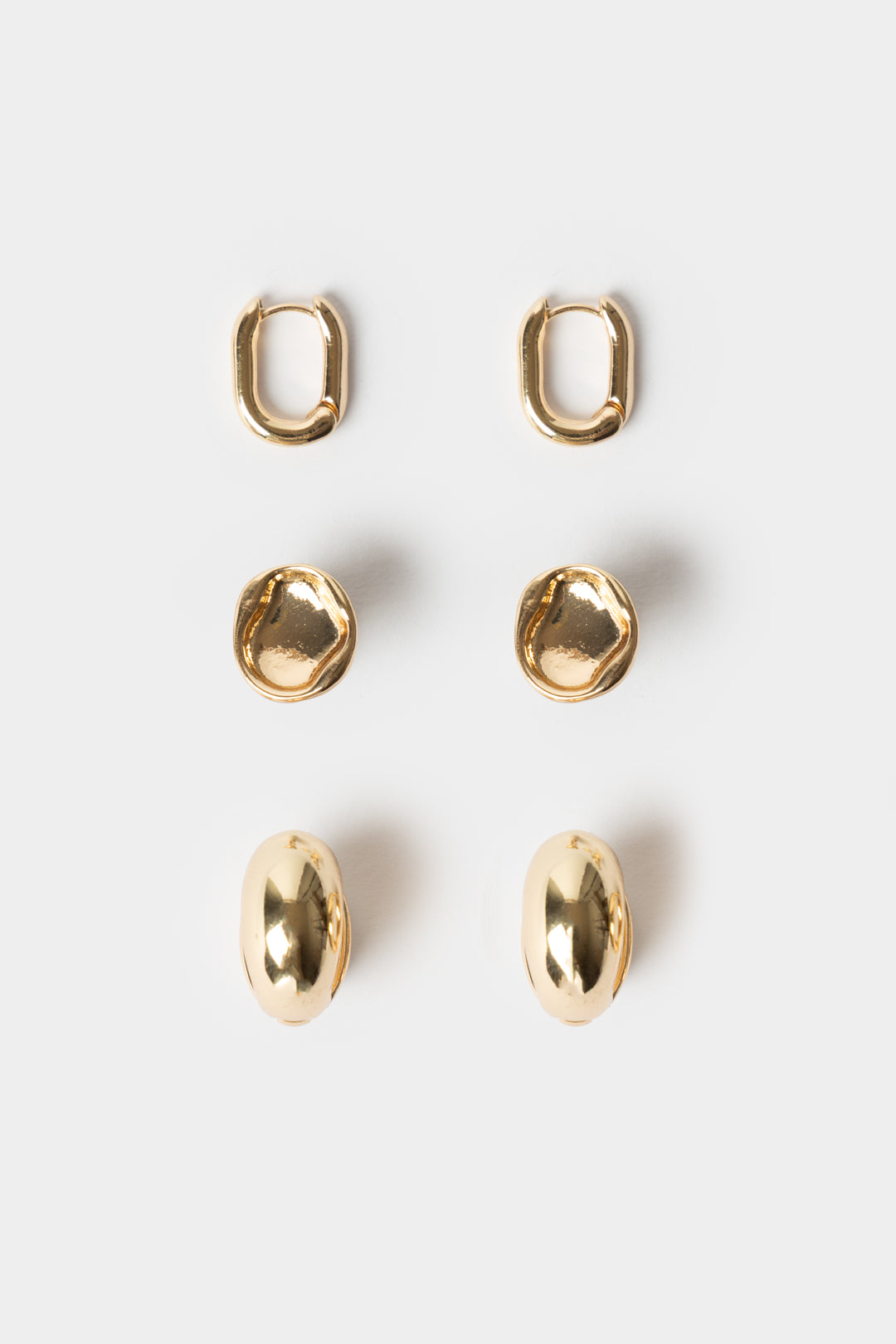 Mayande 3 Pack Gold Earrings