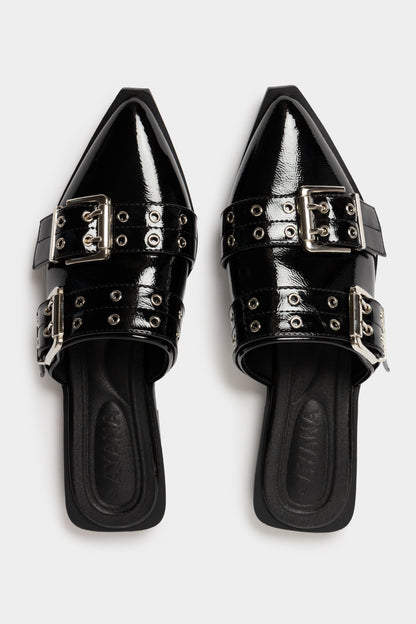 Tianna Buckle And Eyelet Mule