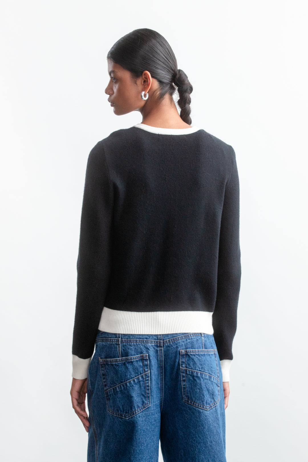 Kagiso Cardigan _ 158798 _ Black Texture