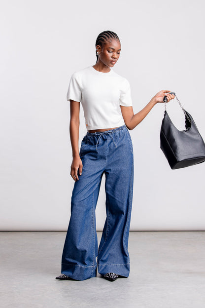 Siki Fitted Knit Top _ 163189 _ White